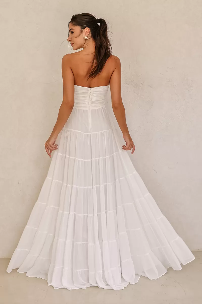 Dot Clothing - Vestido Longo Dot Clothing Mira TQC Off White - 2620OFF