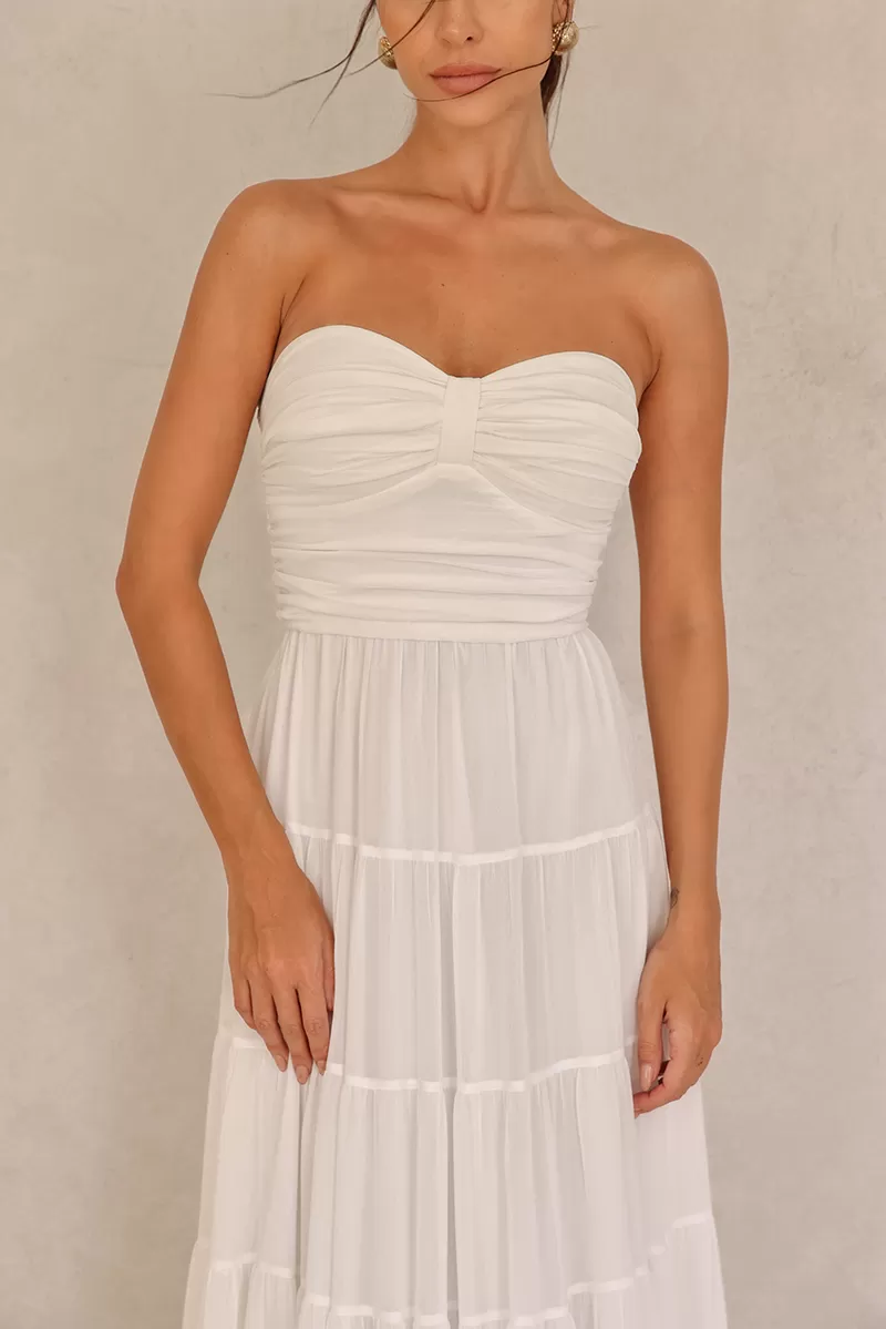 Dot Clothing - Vestido Longo Dot Clothing Mira TQC Off White - 2620OFF