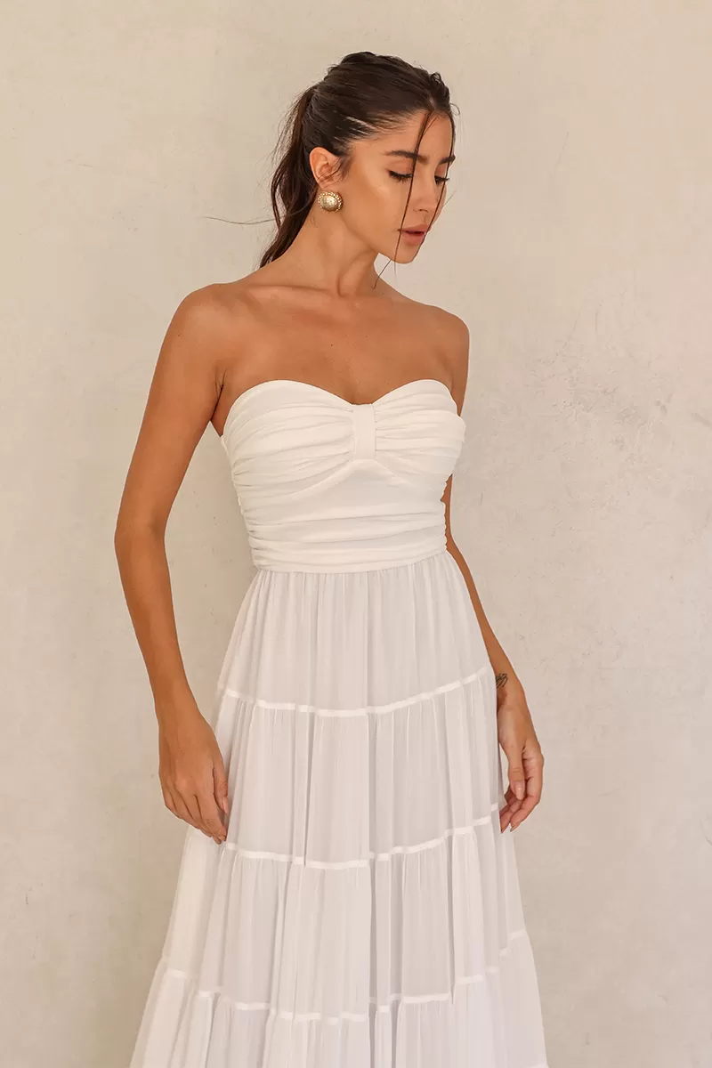 Dot Clothing - Vestido Longo Dot Clothing Mira TQC Off White - 2620OFF