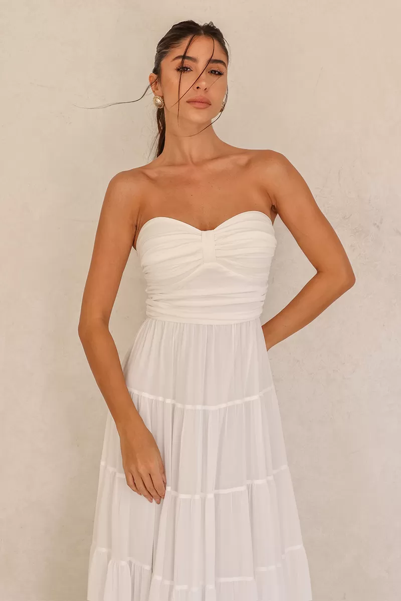 Dot Clothing - Vestido Longo Dot Clothing Mira TQC Off White - 2620OFF