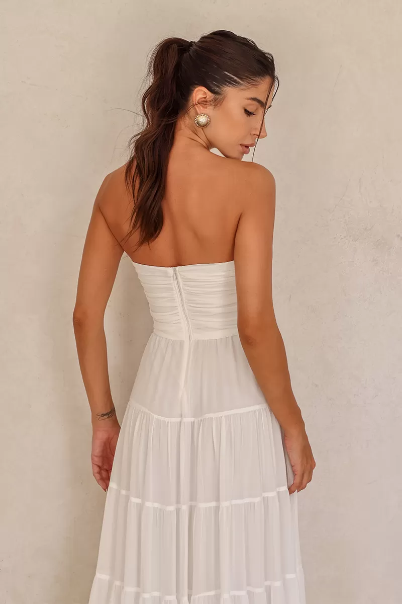 Dot Clothing - Vestido Longo Dot Clothing Mira TQC Off White - 2620OFF