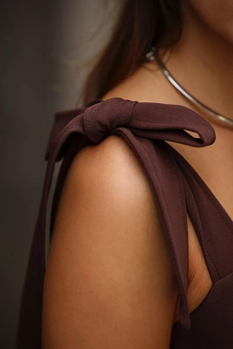 Miss Misses - Vestido Katia Marrom - 54421214