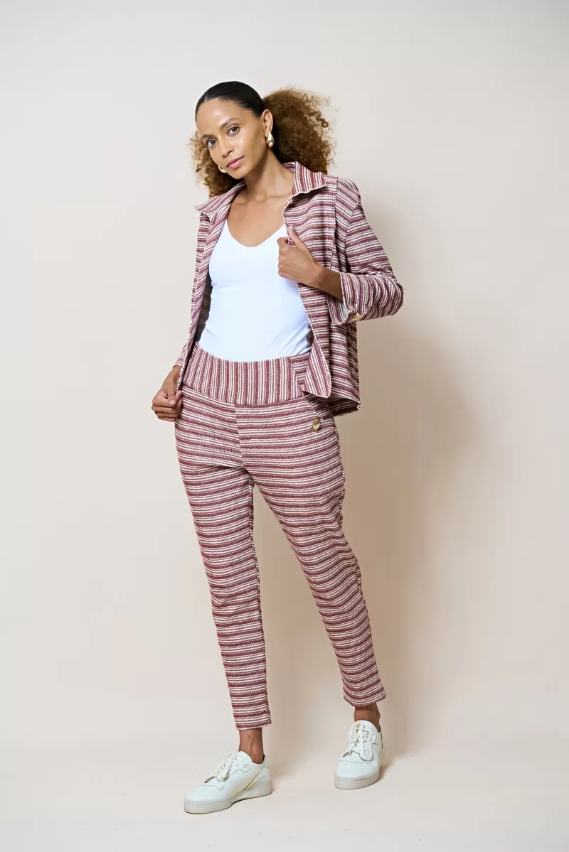 Hidrogênio - VALENTINA BROWN WIDE-CUT JOGGER PANTS - 20340031