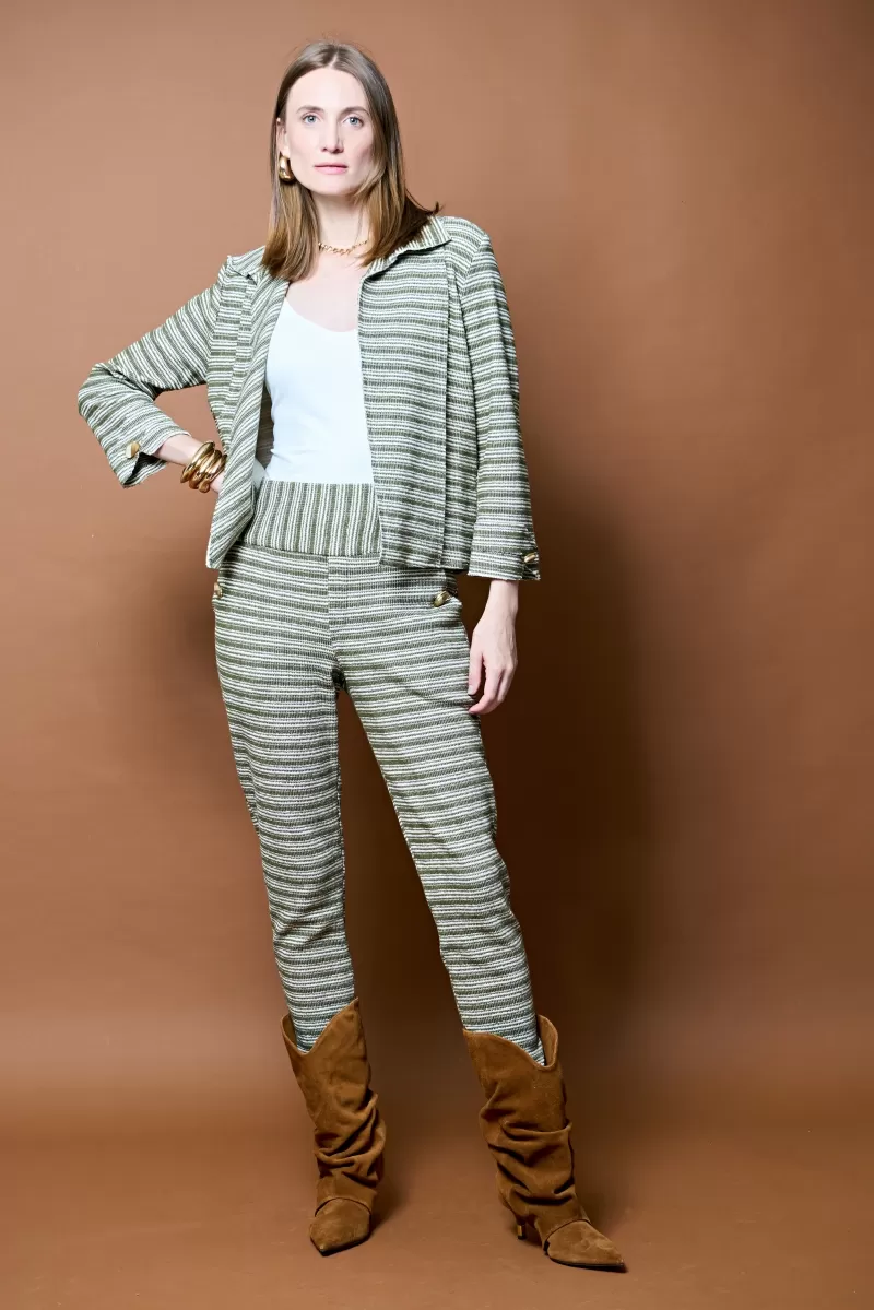 Hidrogênio - VALENTINA GREEN WIDE-CUT JOGGER PANTS - 20340009