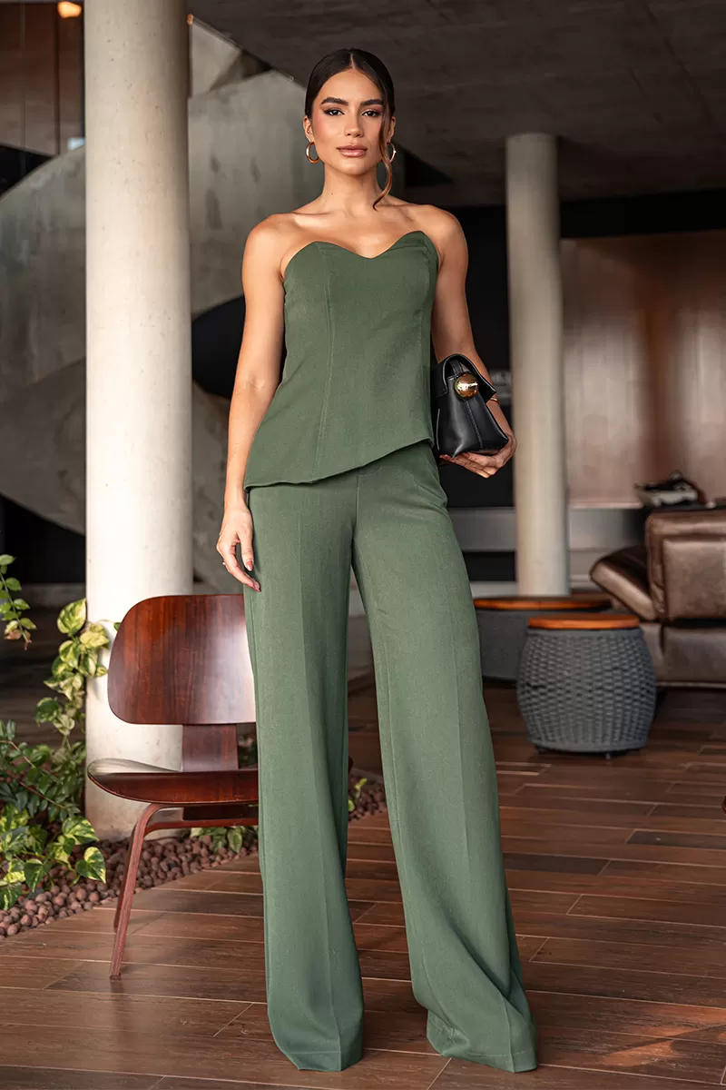 Dot Clothing - Conjunto Dot Clothing Vince TQC Verde Militar - 2661VERDE