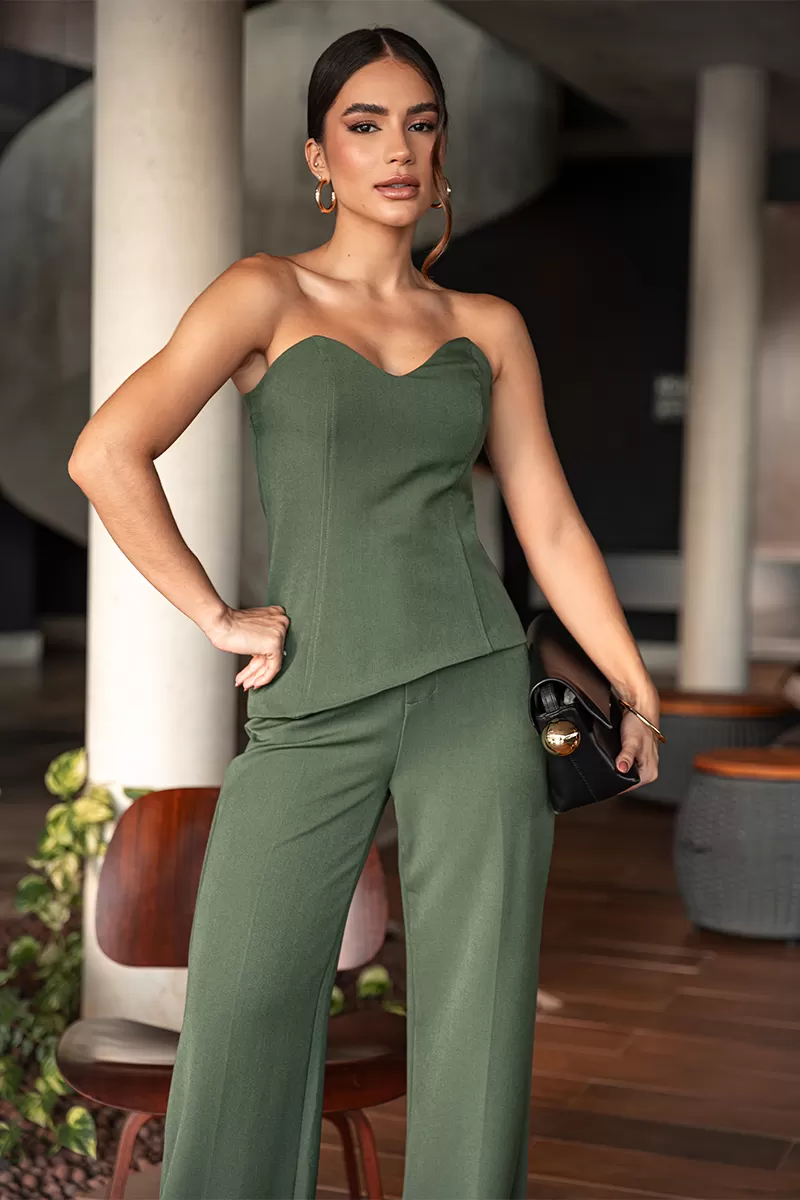 Dot Clothing - Conjunto Dot Clothing Vince TQC Verde Militar - 2661VERDE