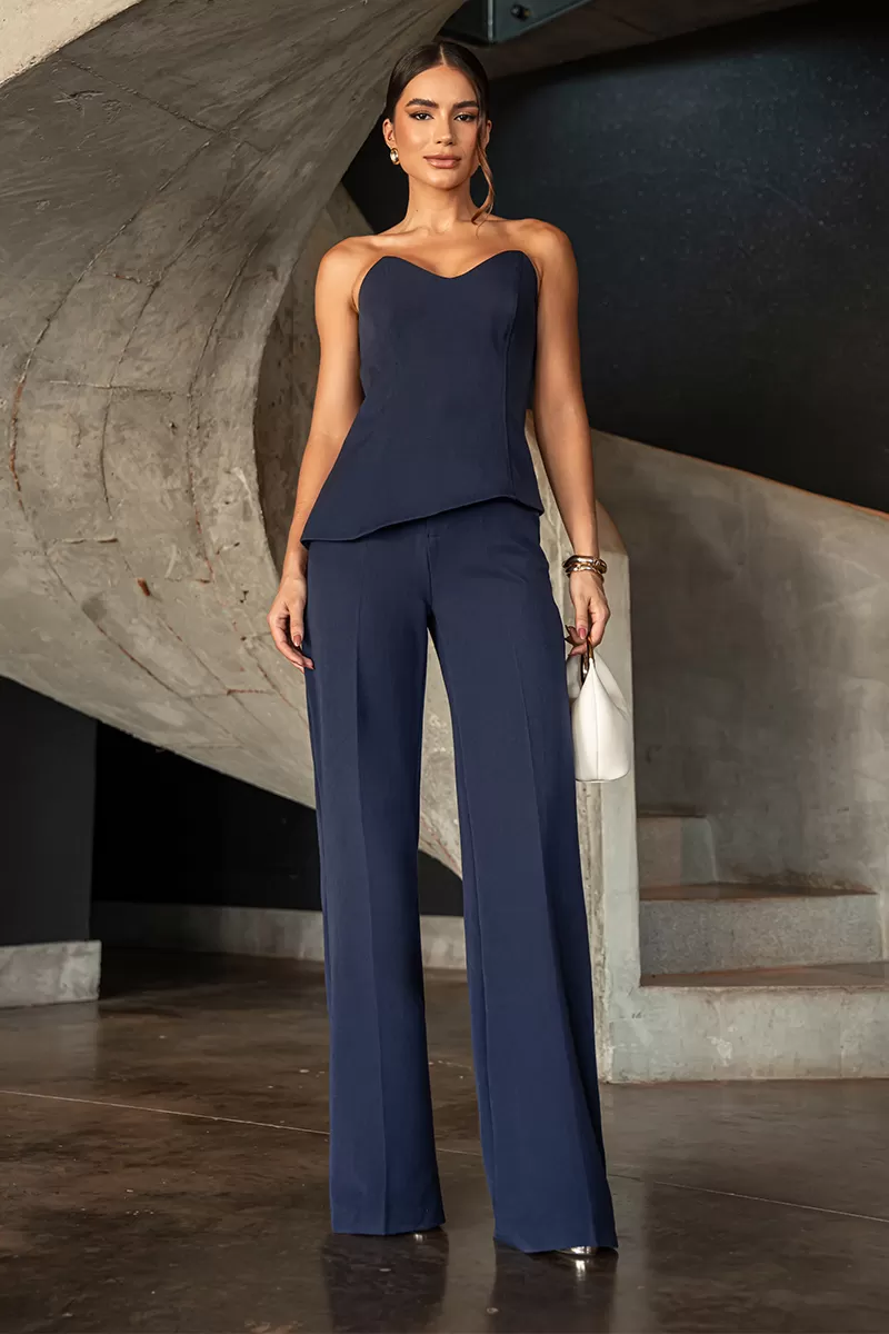 Dot Clothing - Conjunto Dot Clothing Vince TQC Azul Noite - 2661AZUL