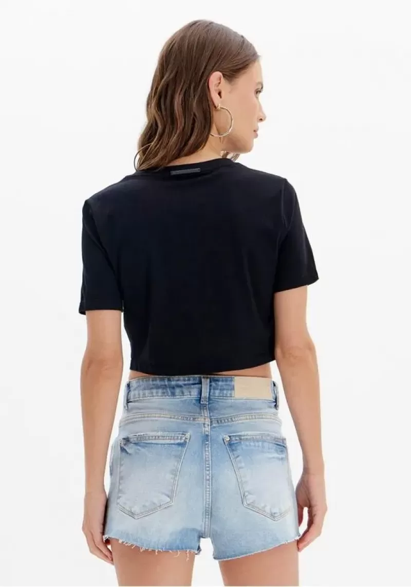 LANÇA PERFUME - Shirt T-shirt Baby Look Cropped Glitters Perfume Launch - 4867