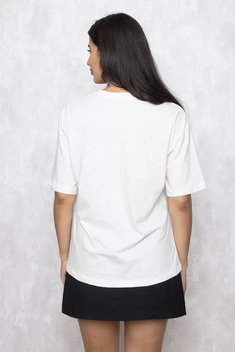 Dress Us - T-Shirt Estampada Fresh Cherry Off White - D0009