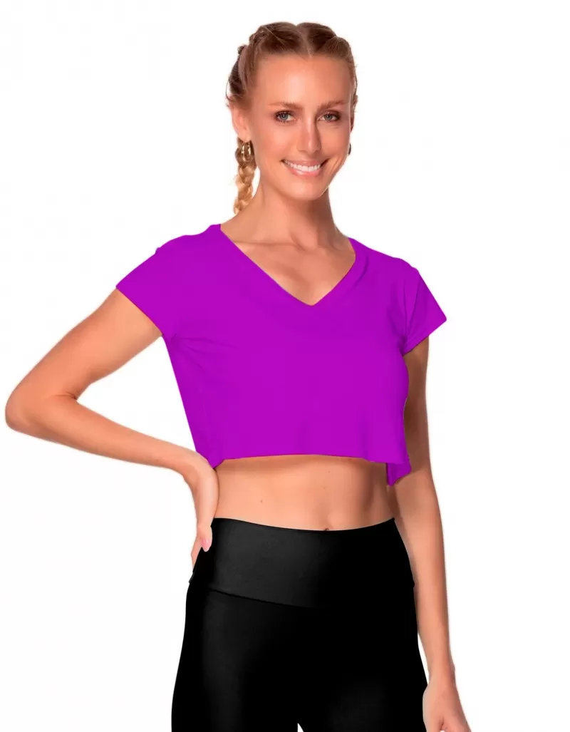Vestem - Blusa Manga Curta Dry Fit Amber Fuscia - BMC625.ESS.C0433
