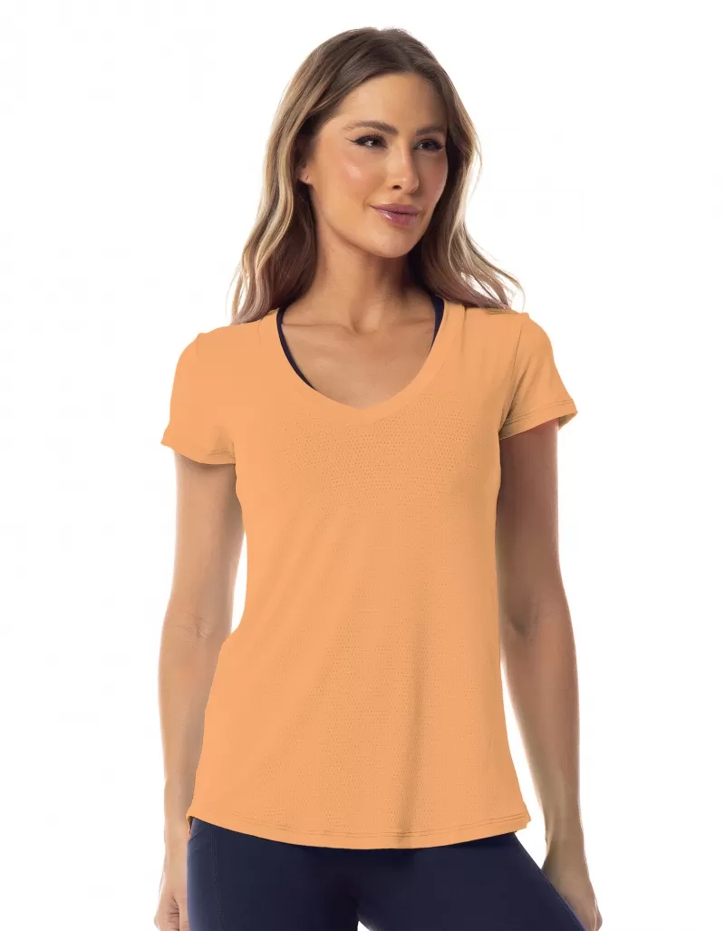 Vestem - Dry Fit Short Sleeve Shirt Janice Orange Energy - BMC31.ESS.C0373