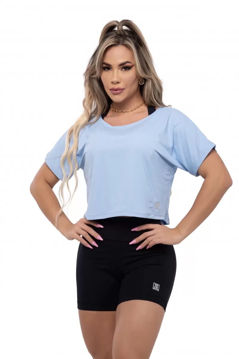 Elastic Power Trincks - Cropped Basic Poliamida Azul - 