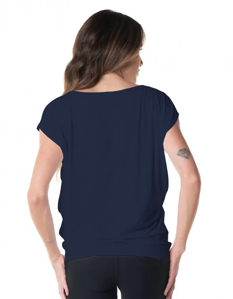 Vestem - Blusa Dry Fit Manga Curta Taty Marinho Escuridão - BMC729.ESS.C0173