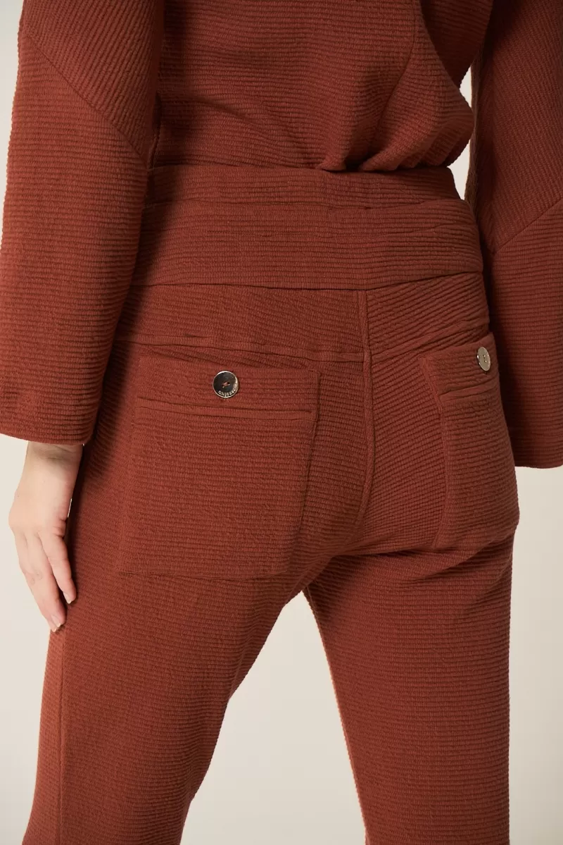 Hidrogênio - CALÇA BARRIEL VIRGINIA MARROM - 20341031