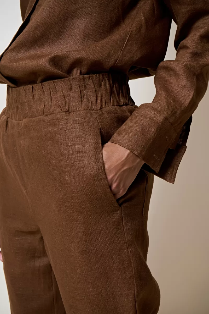 Hidrogênio - CALÇA CENOURA POLIANA MARROM - 20378031
