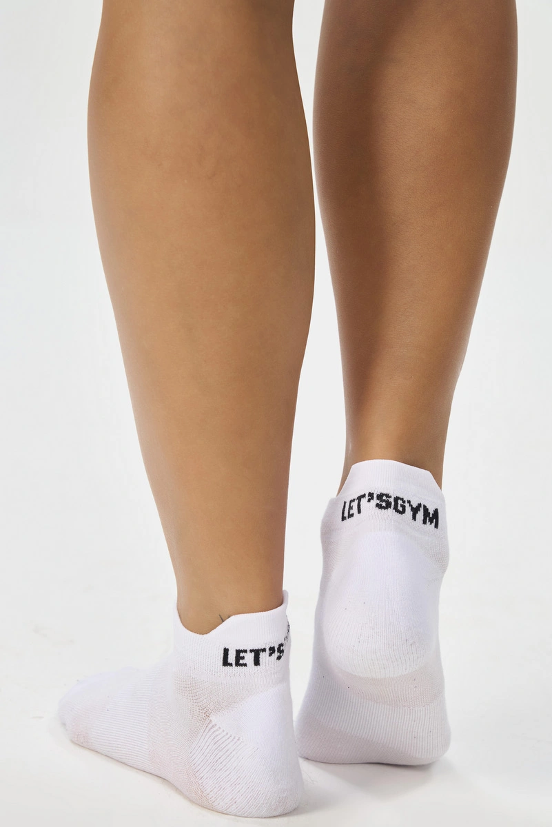 Lets Gym - Lets Gym White Socks - 2577BR