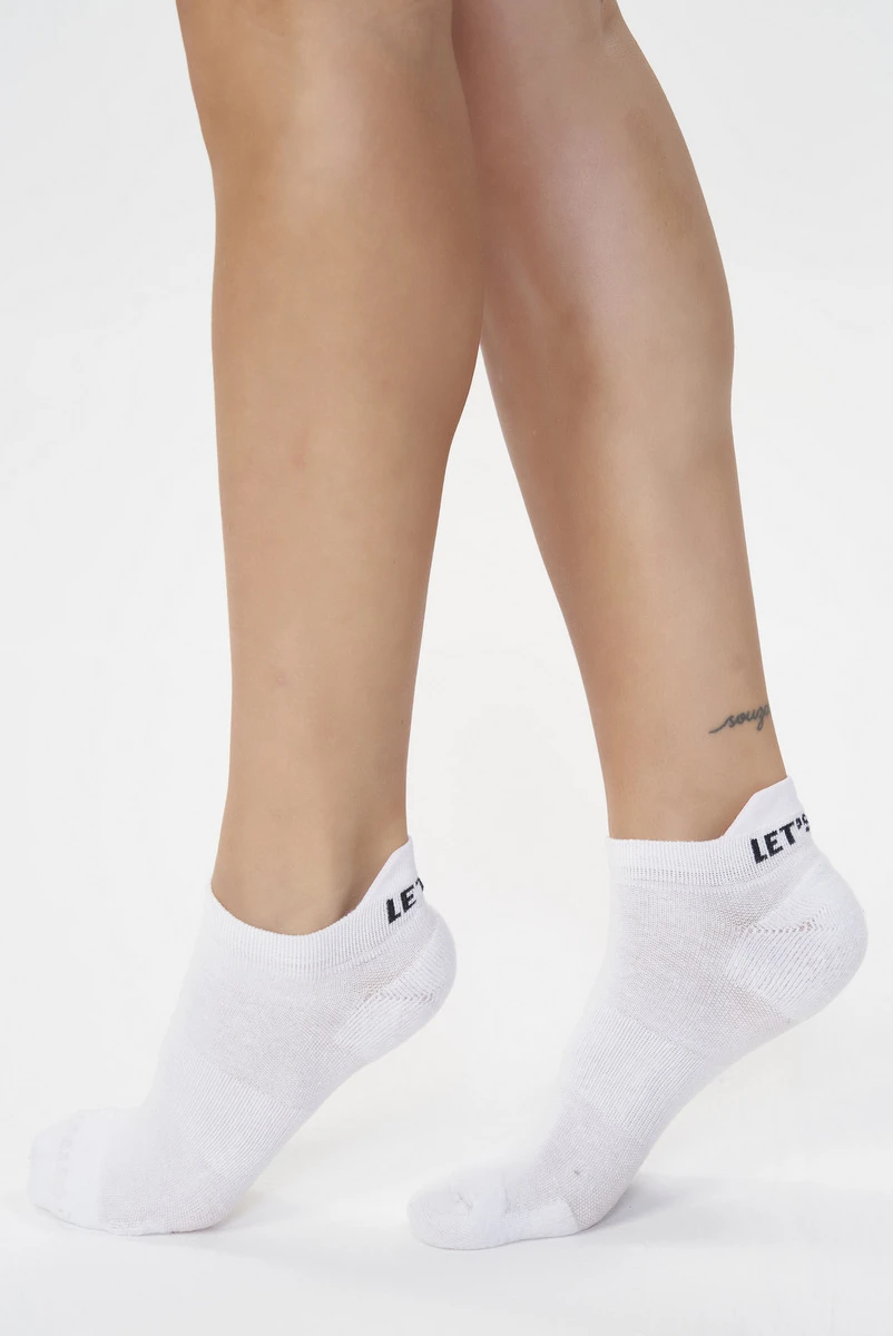 Lets Gym - Meia Lets Gym Branco - 2577BR