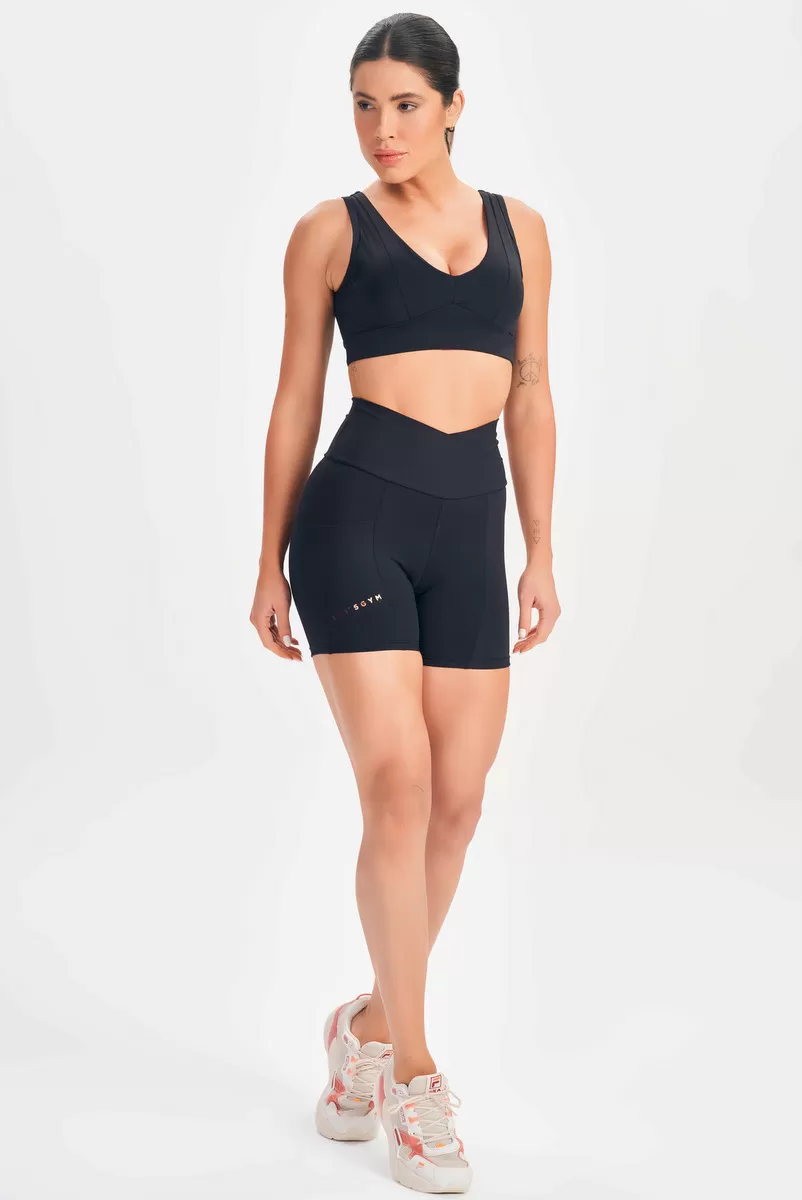 Lets Gym - Black Mellow Top - 2613PT