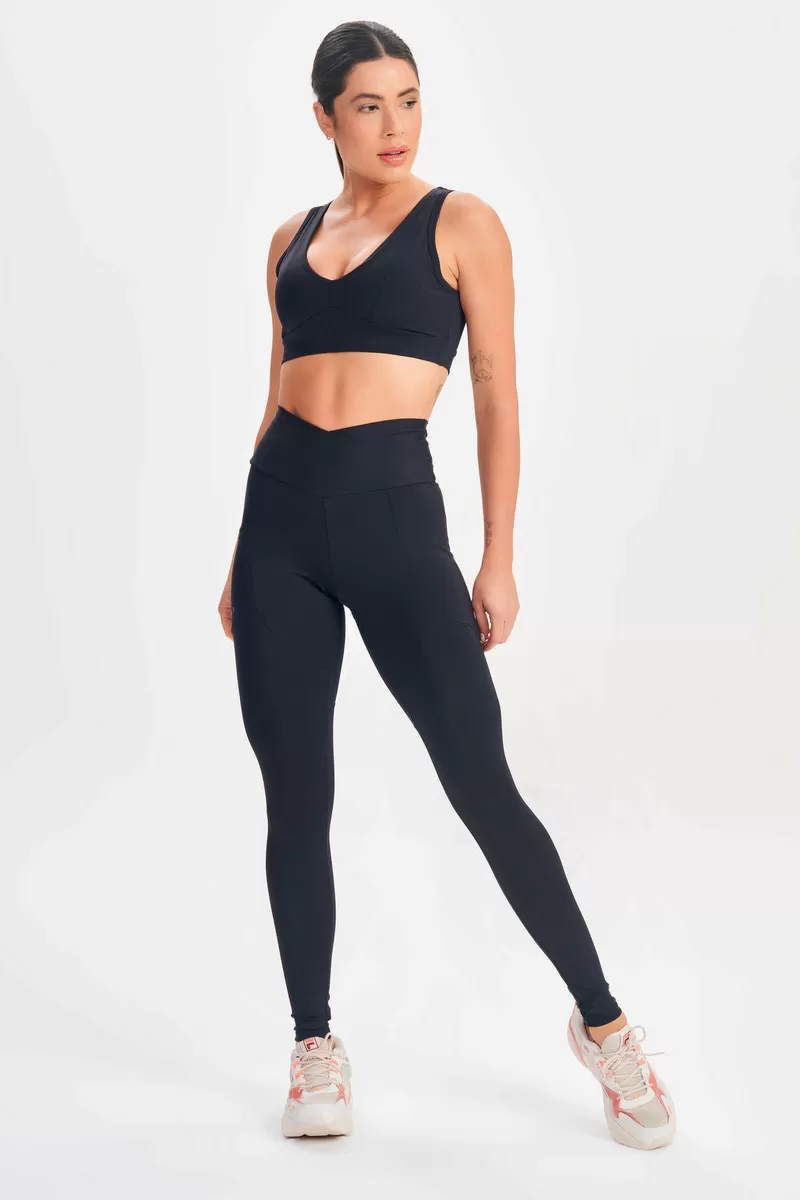 Lets Gym - Black Mellow Top - 2613PT