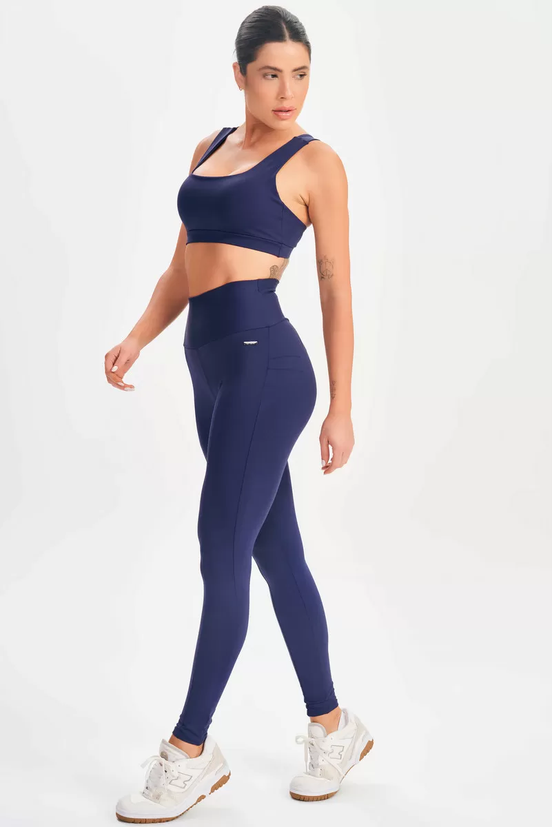Lets Gym - Legging Basic Flex Azul Marinho - 2625AZ