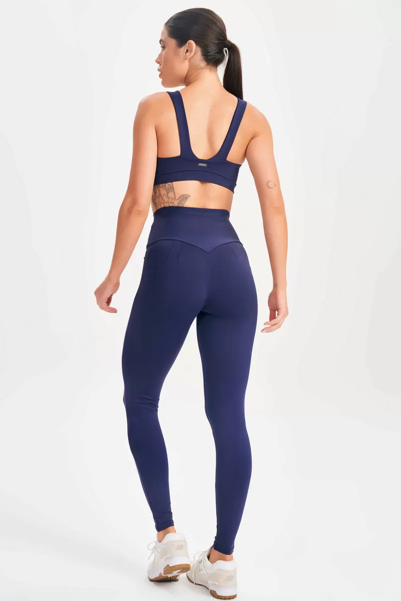 Lets Gym - Legging Basic Flex Azul Marinho - 2625AZ