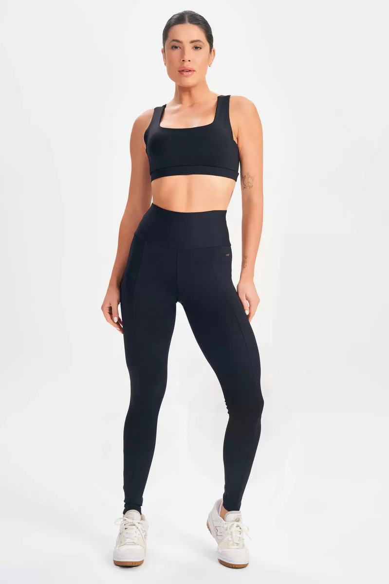 Lets Gym - Basic Flex Black Leggings - 2625PT