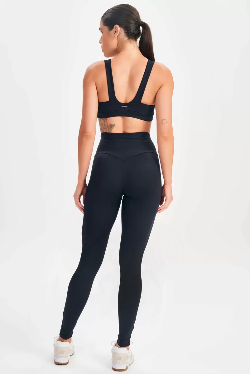 Lets Gym - Basic Flex Black Leggings - 2625PT