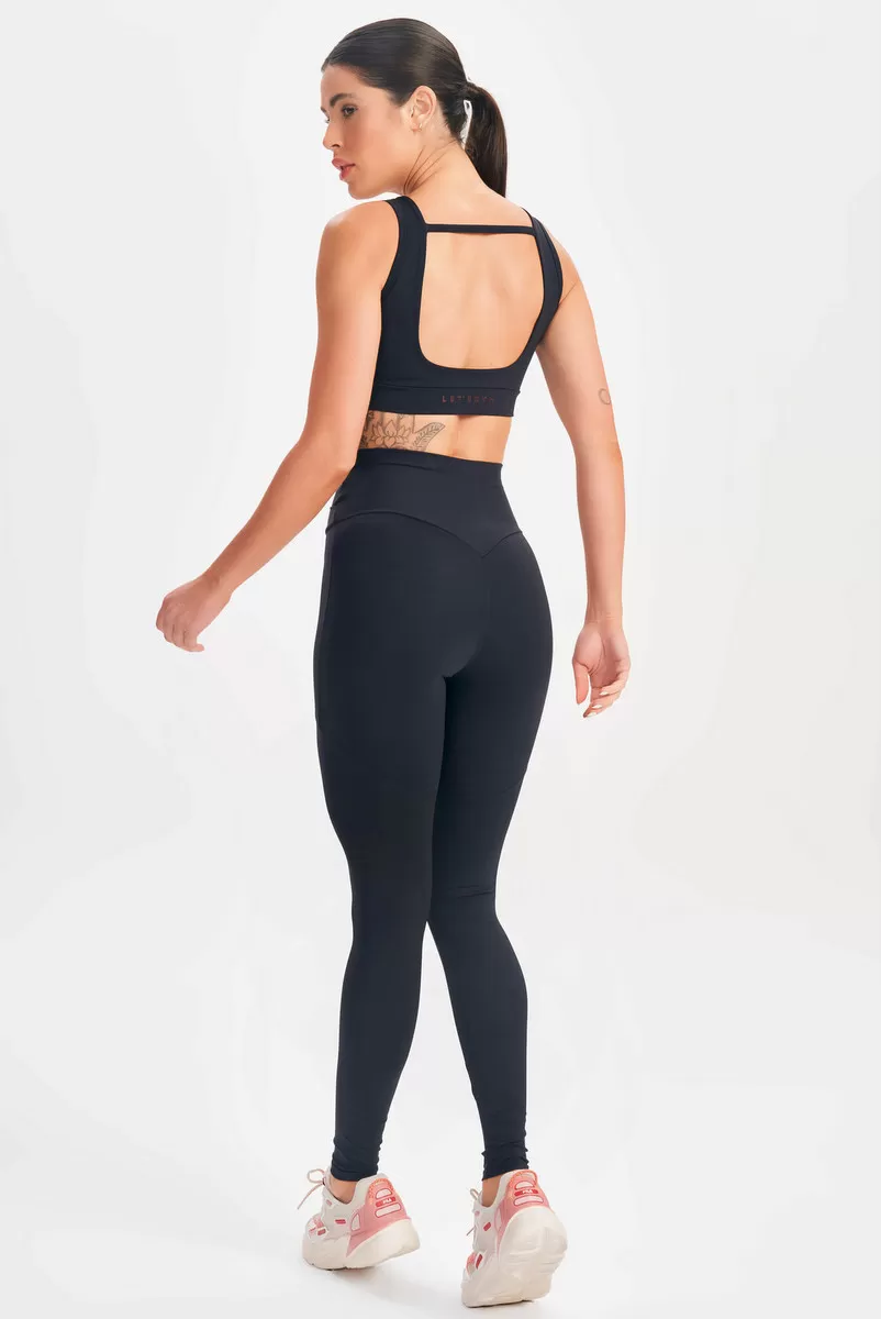 Lets Gym - Black Mellow Leggings - 2614PT