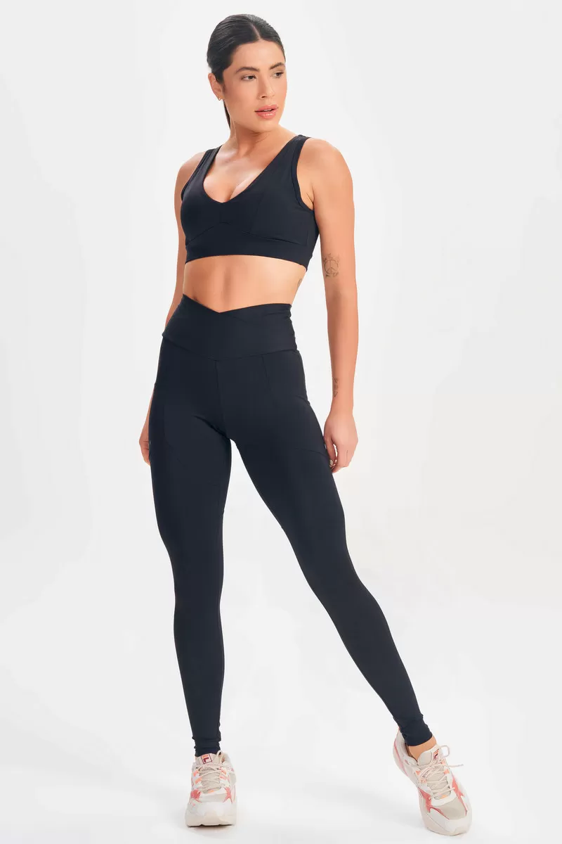 Lets Gym - Black Mellow Leggings - 2614PT