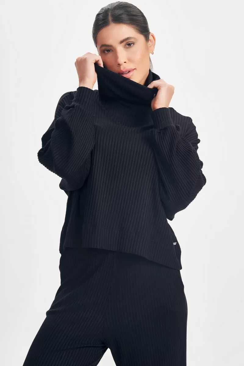 Lets Gym - Blusa Sweetie Preto - 2622PT