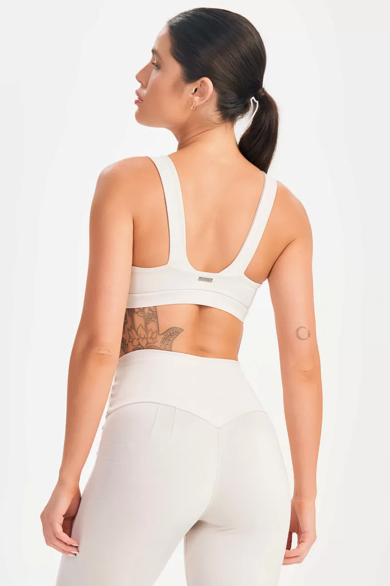 Lets Gym - Top Basic Flex Off White - 2624OFW