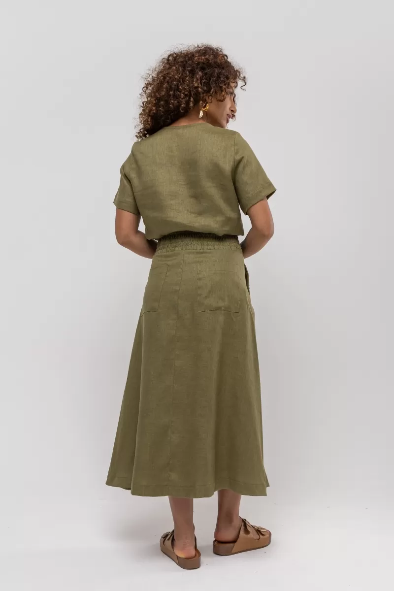 Hidrogênio - BLUSA DECOTE V CAPIM - 20383400