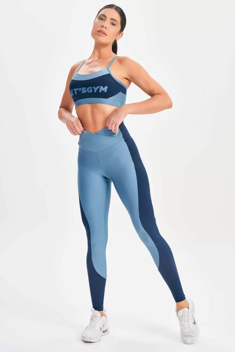 Lets Gym - Top Epic Azul Vintage - 2680AZ