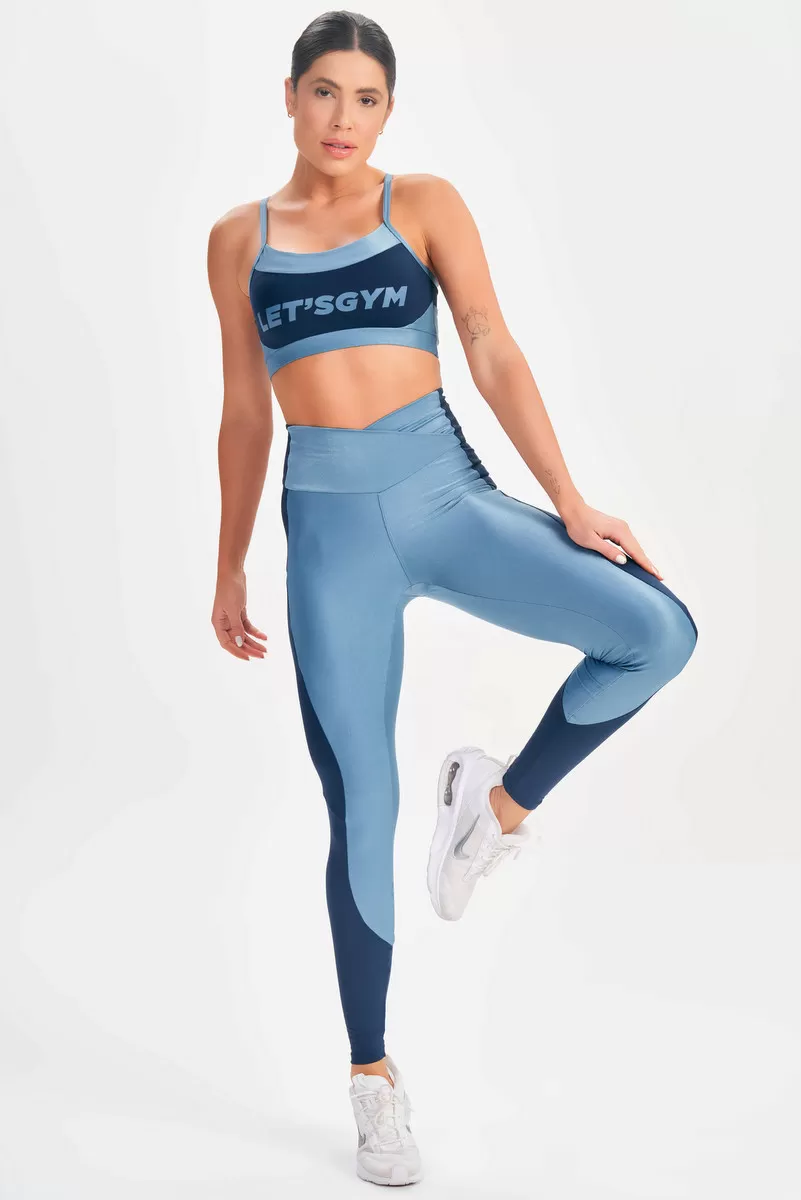 Lets Gym - Top Epic Azul Vintage - 2680AZ