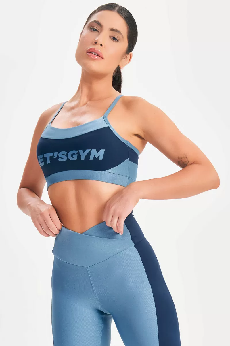 Lets Gym - Top Epic Azul Vintage - 2680AZ