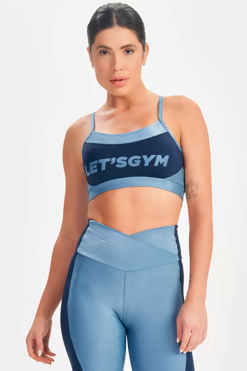 Lets Gym - Top Epic Azul Vintage - 2680AZ