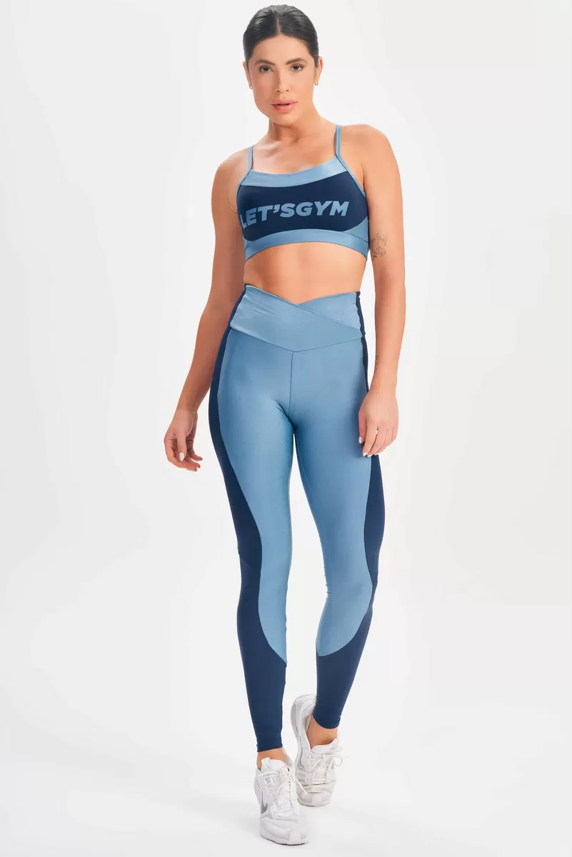 Lets Gym - Top Epic Azul Vintage - 2680AZ