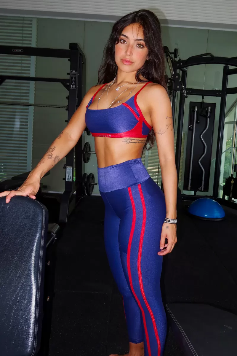 Lets Gym - Navy Blue Hit Leggings - 2701AZ