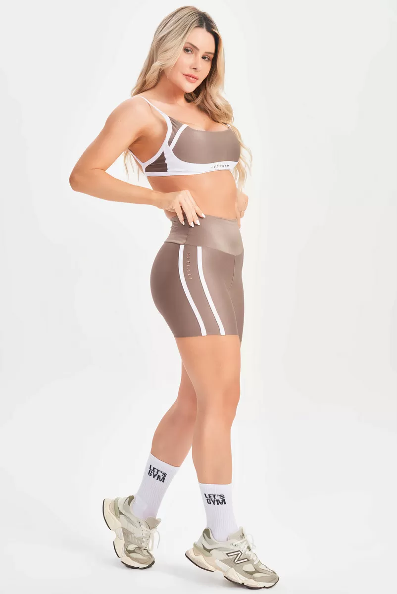 Lets Gym - Hit Shorts Blue Brown - 2702CT