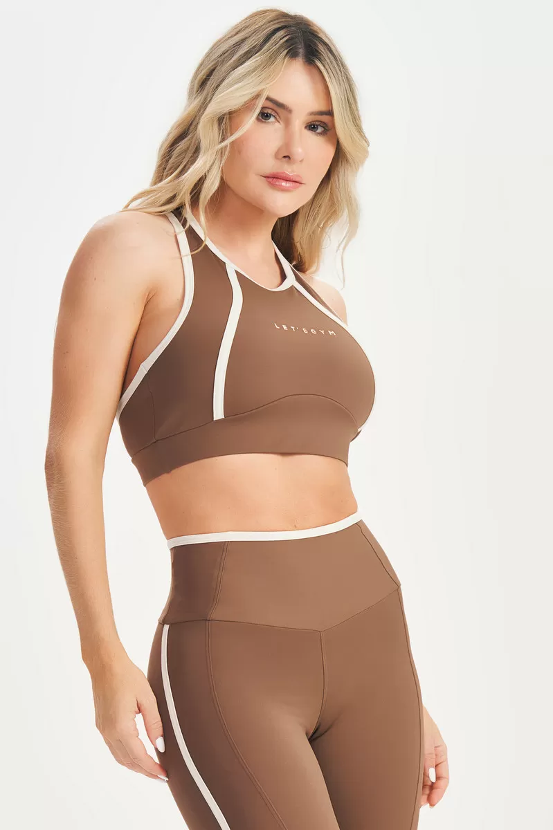 Lets Gym - Top Chronos Marrom - 2703MR