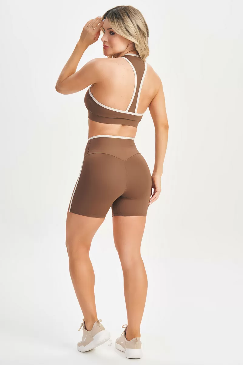 Lets Gym - Shorts Chronos Marrom - 2705MR