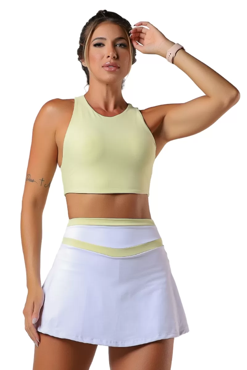 Garotafit - Candy Yellow Trill Top - TOB91JC