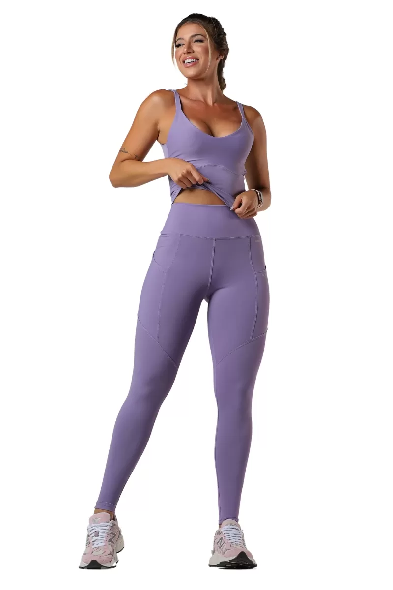 Garotafit - Purple Blossom Pants - FUS487PL