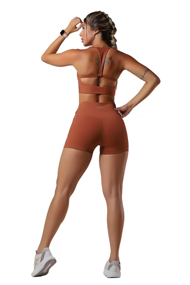 Garotafit - Peppy Hazelnut Shorts - SH547NA