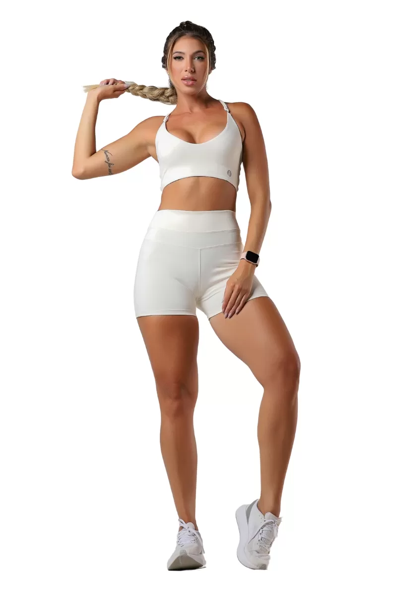 Garotafit - Shorts Peppy Pérola - SH547N