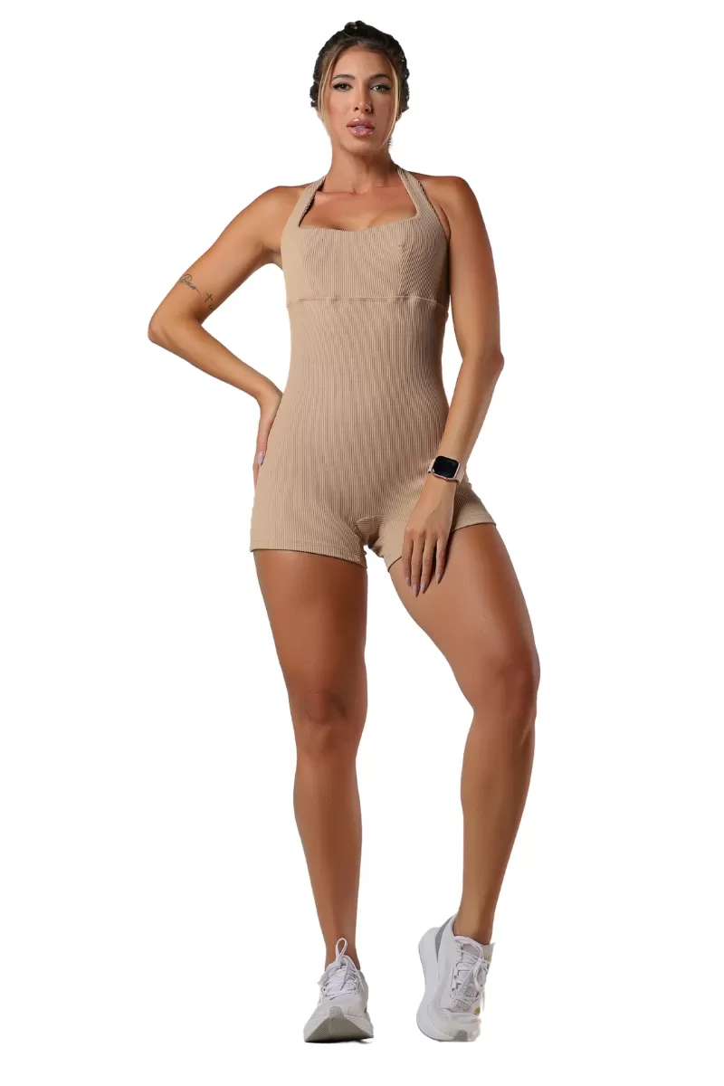 Garotafit - Macaquinho Flash Chocolate - MAC218IP