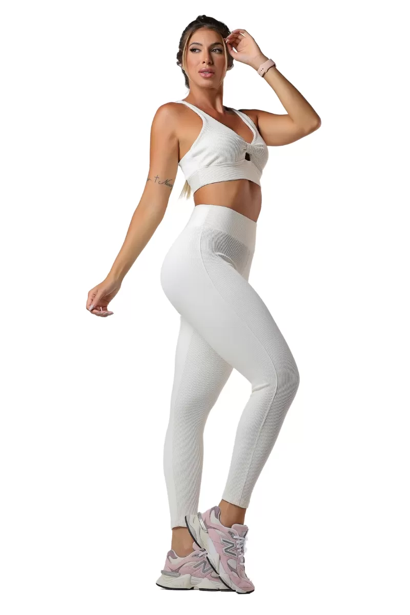 Garotafit - Conjunto Flash Pérola - FCS384N