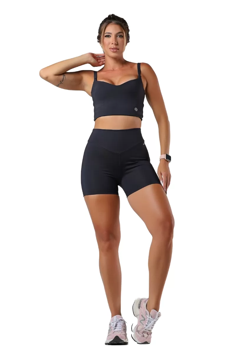 Garotafit - Shorts Bless Preto - SH554A