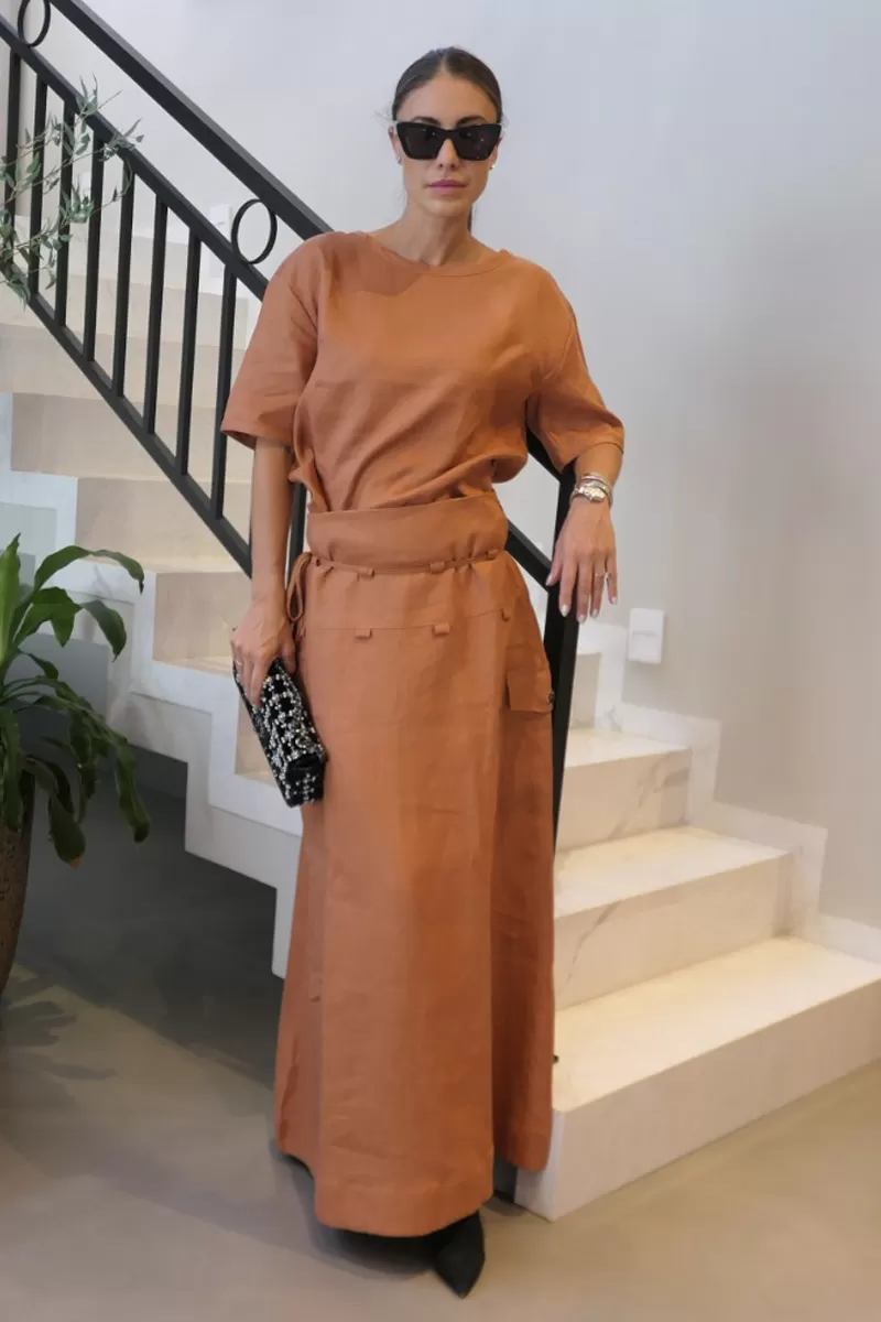 Hidrogênio - EARTH UTILITY LONG SKIRT - 20406332