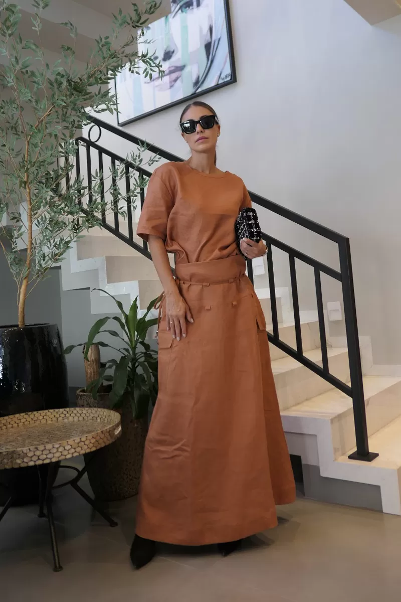 Hidrogênio - EARTH UTILITY LONG SKIRT - 20406332